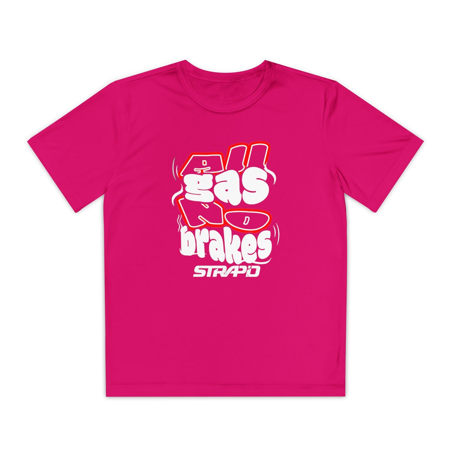 STRAP’D All Gas No Brakes Youth Tee