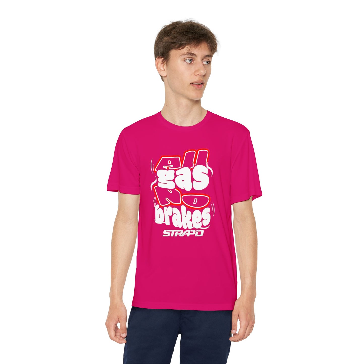 STRAP’D All Gas No Brakes Youth Tee
