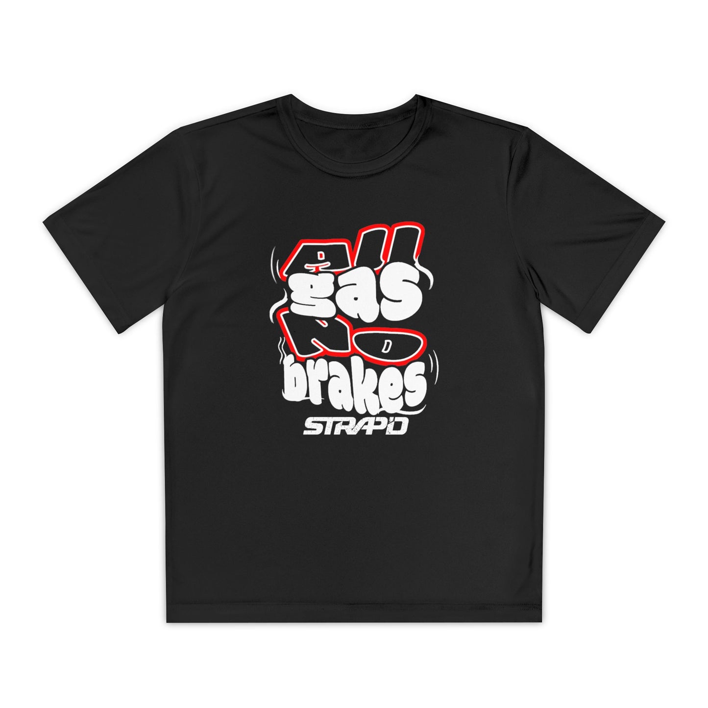 STRAP’D All Gas No Brakes Youth Tee