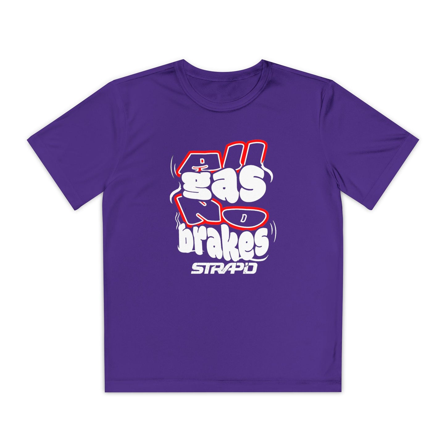 STRAP’D All Gas No Brakes Youth Tee