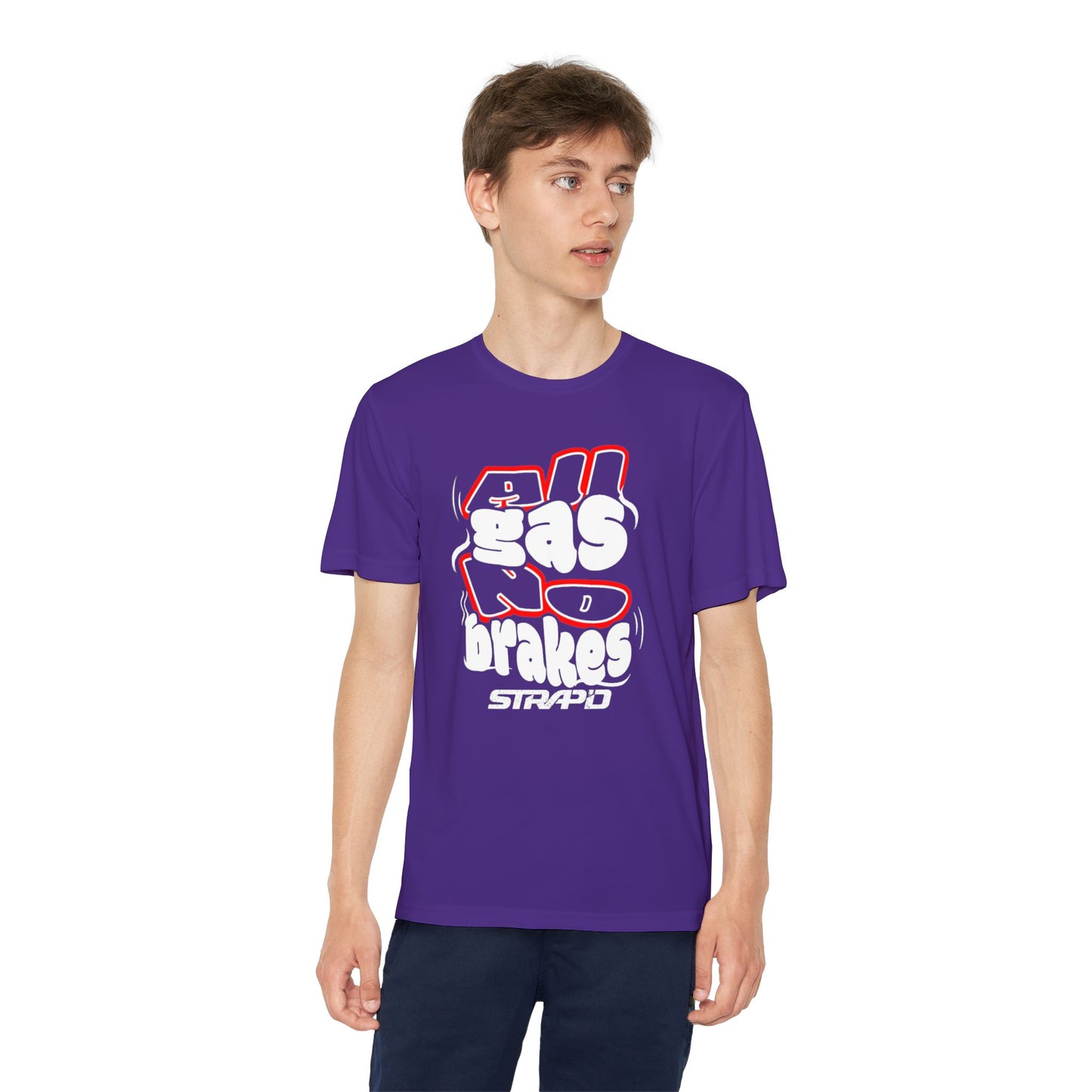 STRAP’D All Gas No Brakes Youth Tee