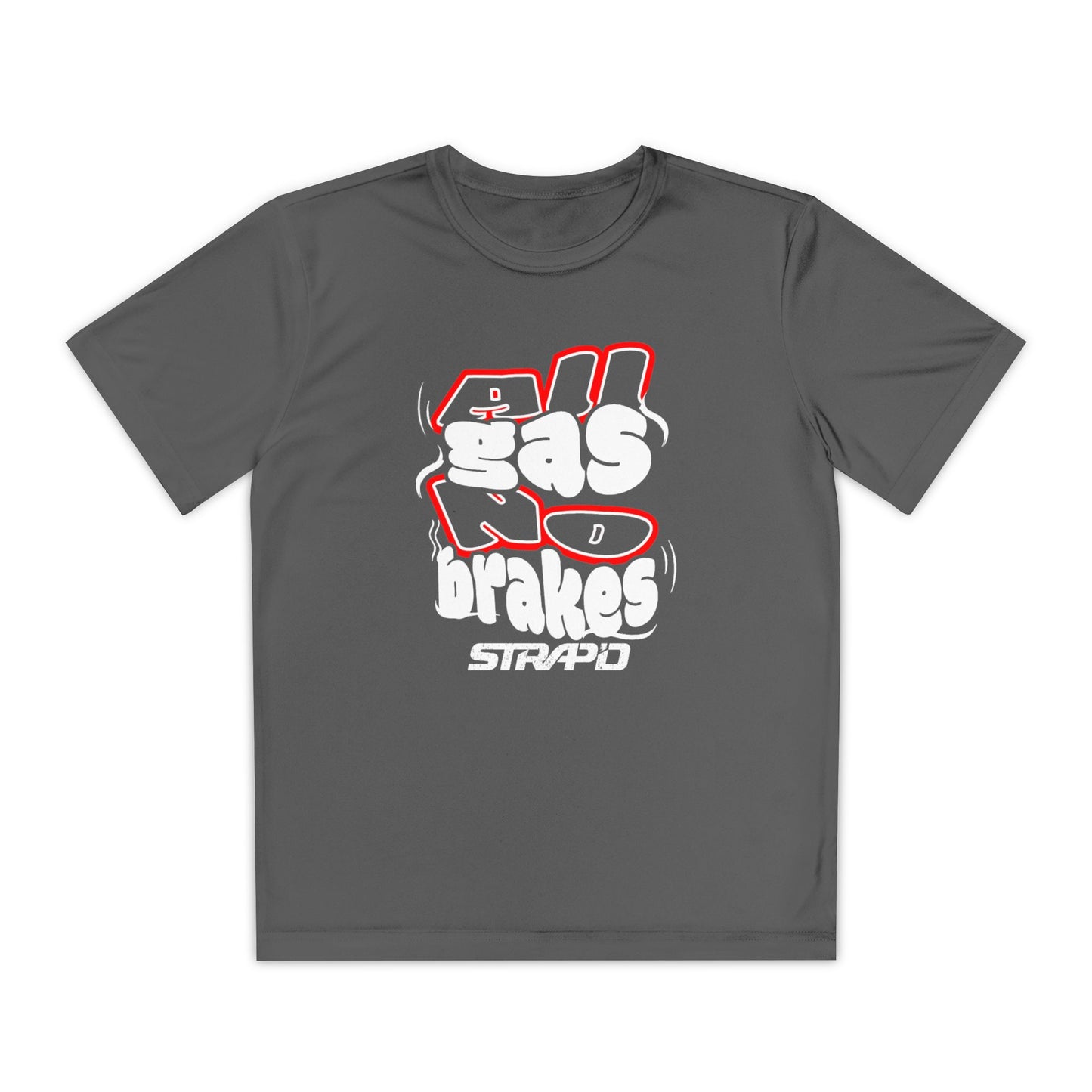 STRAP’D All Gas No Brakes Youth Tee