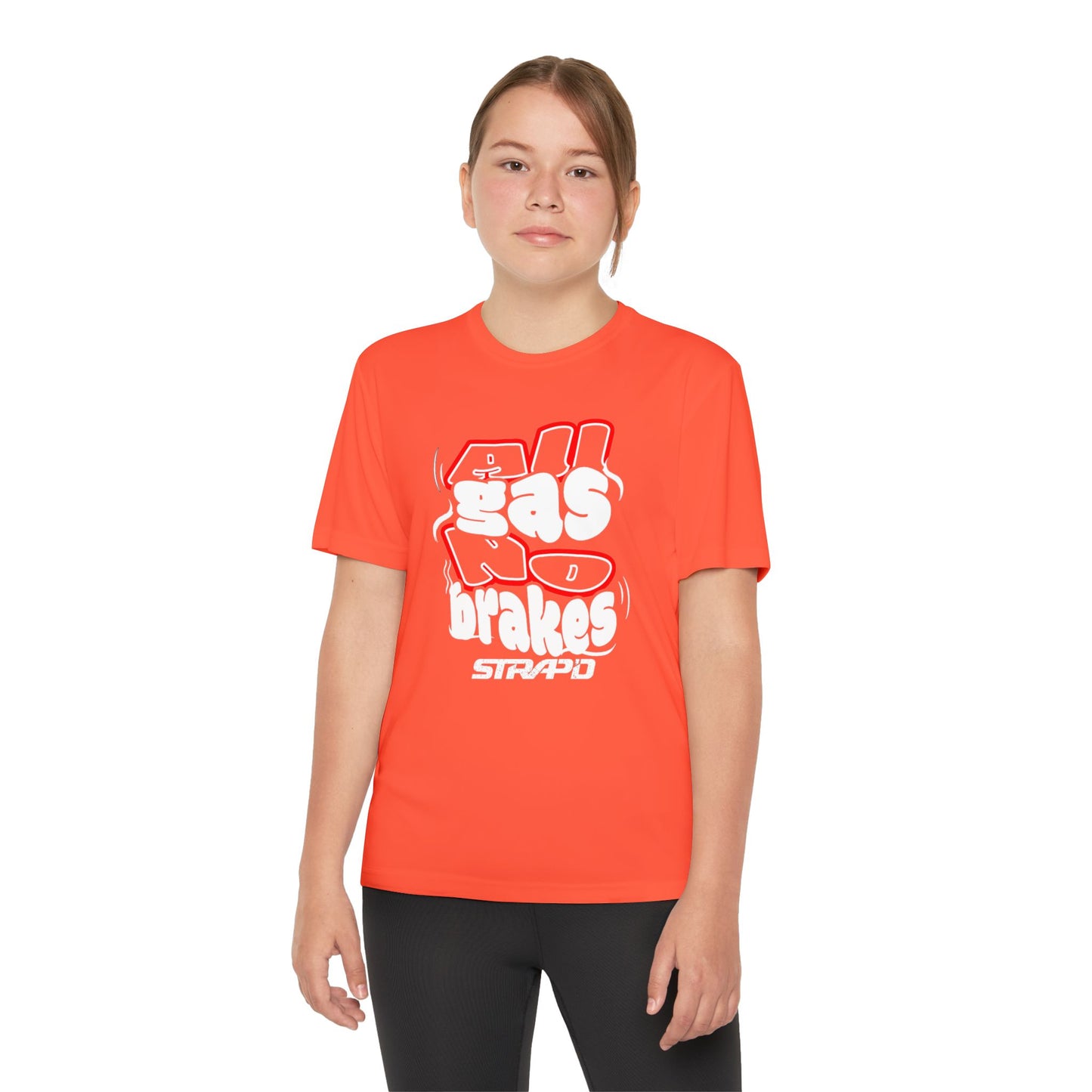STRAP’D All Gas No Brakes Youth Tee