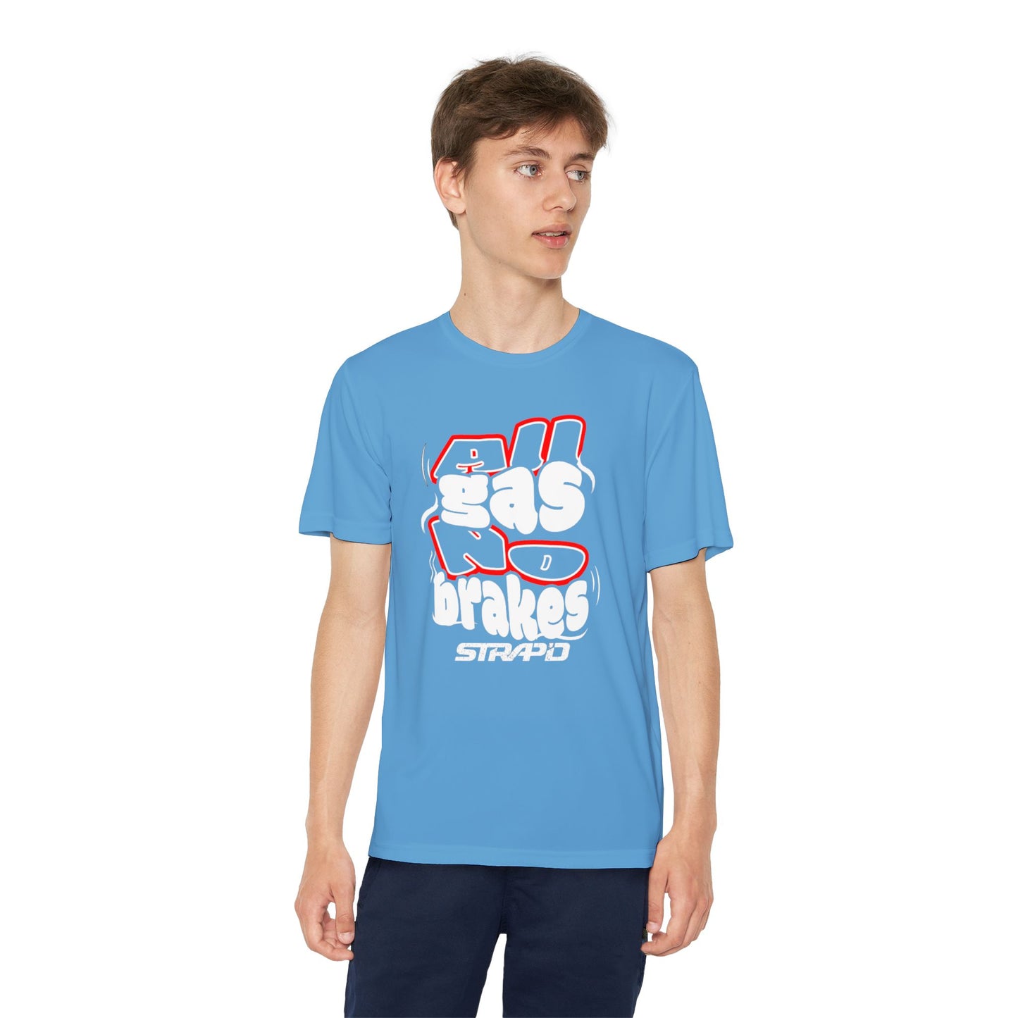 STRAP’D All Gas No Brakes Youth Tee