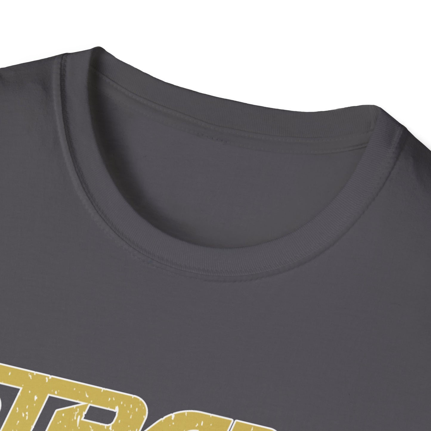 Stylish Unisex Softstyle T-Shirt with STRAP'D and XIOS Design | Casual Wear, Unique Gifts, Comfortable Apparel