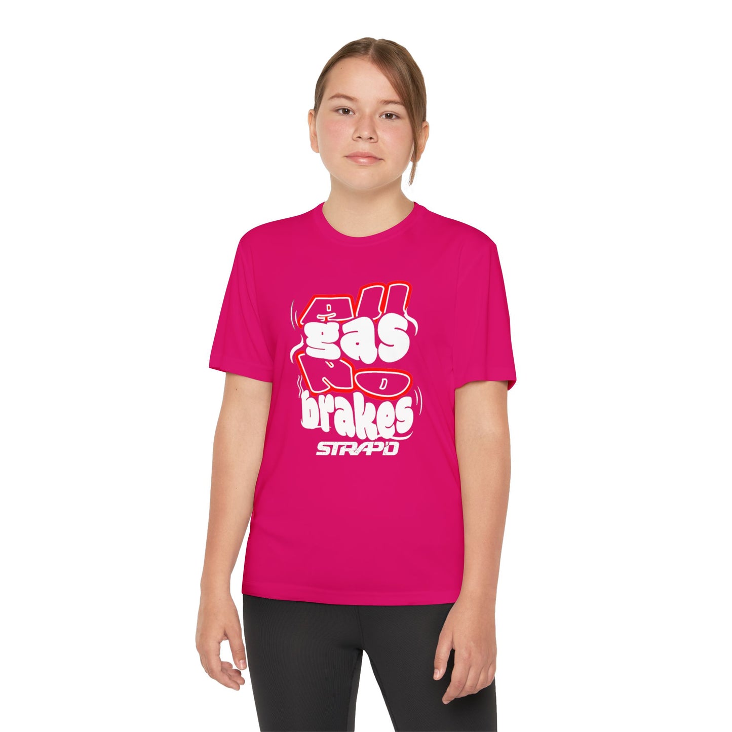 STRAP’D All Gas No Brakes Youth Tee